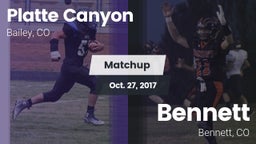 Matchup: Platte Canyon High vs. Bennett  2017