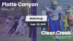 Matchup: Platte Canyon High vs. Clear Creek  2018