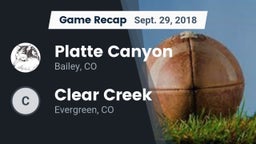 Recap: Platte Canyon  vs. Clear Creek  2018
