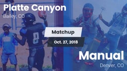 Matchup: Platte Canyon High vs. Manual  2018