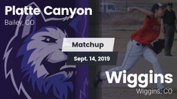 Matchup: Platte Canyon High vs. Wiggins  2019