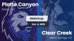Matchup: Platte Canyon High vs. Clear Creek  2019