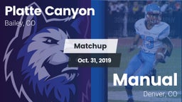 Matchup: Platte Canyon High vs. Manual  2019