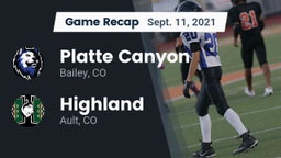 Recap: Platte Canyon  vs. Highland  2021