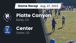 Recap: Platte Canyon  vs. Center  2022