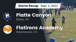 Recap: Platte Canyon  vs. Flatirons Academy 2022