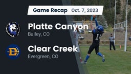 Recap: Platte Canyon  vs. Clear Creek  2023