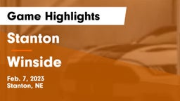 Stanton  vs Winside  Game Highlights - Feb. 7, 2023