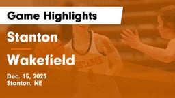 Stanton  vs Wakefield  Game Highlights - Dec. 15, 2023