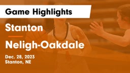 Stanton  vs Neligh-Oakdale  Game Highlights - Dec. 28, 2023