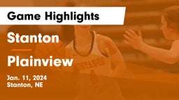 Stanton  vs Plainview  Game Highlights - Jan. 11, 2024