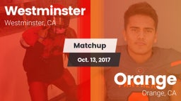 Matchup: Westminster High vs. Orange  2017