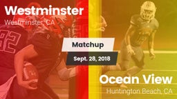 Matchup: Westminster High vs. Ocean View  2018
