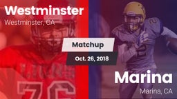 Matchup: Westminster High vs. Marina  2018