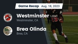 Recap: Westminster  vs. Brea Olinda  2023