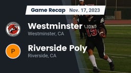 Recap: Westminster  vs. Riverside Poly  2023