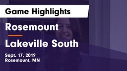 Rosemount  vs Lakeville South  Game Highlights - Sept. 17, 2019