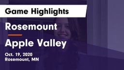 Rosemount  vs Apple Valley  Game Highlights - Oct. 19, 2020