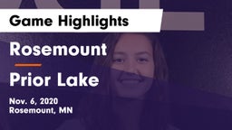 Rosemount  vs Prior Lake  Game Highlights - Nov. 6, 2020