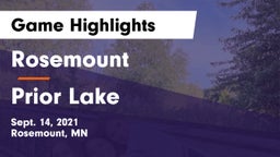 Rosemount  vs Prior Lake  Game Highlights - Sept. 14, 2021