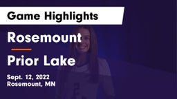 Rosemount  vs Prior Lake  Game Highlights - Sept. 12, 2022