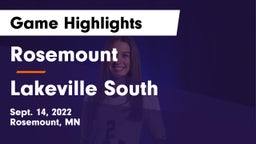 Rosemount  vs Lakeville South  Game Highlights - Sept. 14, 2022