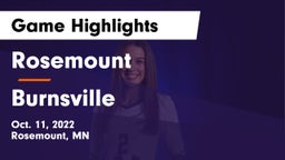 Rosemount  vs Burnsville Game Highlights - Oct. 11, 2022