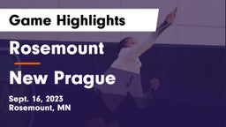 Rosemount  vs New Prague Game Highlights - Sept. 16, 2023