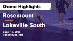 Rosemount  vs Lakeville South  Game Highlights - Sept. 19, 2023