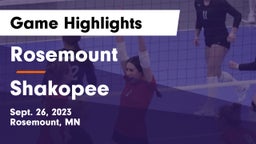 Rosemount  vs Shakopee  Game Highlights - Sept. 26, 2023