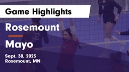 Rosemount  vs Mayo Game Highlights - Sept. 30, 2023