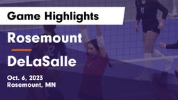 Rosemount  vs DeLaSalle  Game Highlights - Oct. 6, 2023