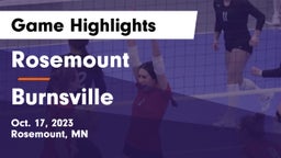 Rosemount  vs Burnsville Game Highlights - Oct. 17, 2023