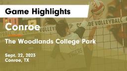 Conroe  vs The Woodlands College Park  Game Highlights - Sept. 22, 2023