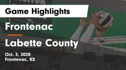 Frontenac  vs Labette County  Game Highlights - Oct. 3, 2020