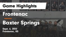 Frontenac  vs Baxter Springs   Game Highlights - Sept. 6, 2022