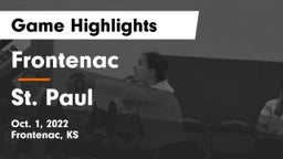 Frontenac  vs St. Paul Game Highlights - Oct. 1, 2022