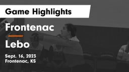 Frontenac  vs Lebo  Game Highlights - Sept. 16, 2023