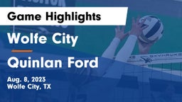 Wolfe City  vs Quinlan Ford Game Highlights - Aug. 8, 2023