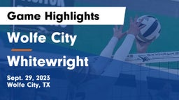 Wolfe City  vs Whitewright Game Highlights - Sept. 29, 2023