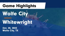 Wolfe City  vs Whitewright Game Highlights - Oct. 20, 2023