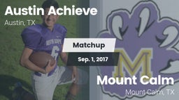 Matchup: Austin Achieve vs. Mount Calm  2017