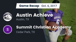 Recap: Austin Achieve vs. Summit Christian Academy  2017