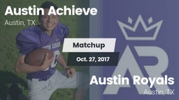 Matchup: Austin Achieve vs. Austin Royals 2017