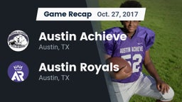 Recap: Austin Achieve vs. Austin Royals 2017
