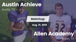 Matchup: Austin Achieve vs. Allen Academy 2018