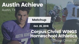 Matchup: Austin Achieve vs. Corpus Christi WINGS Homeschool Athletics 2018