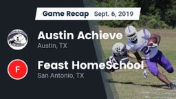 Recap: Austin Achieve vs. Feast HomeSchool  2019