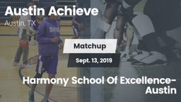 Matchup: Austin Achieve vs. Harmony School Of Excellence-Austin 2019