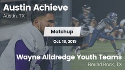 Matchup: Austin Achieve vs. Wayne Alldredge Youth Teams 2019